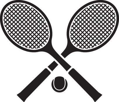 Crossed Tennis Rackets Vector Art, Icons, and Graphics for Free Download