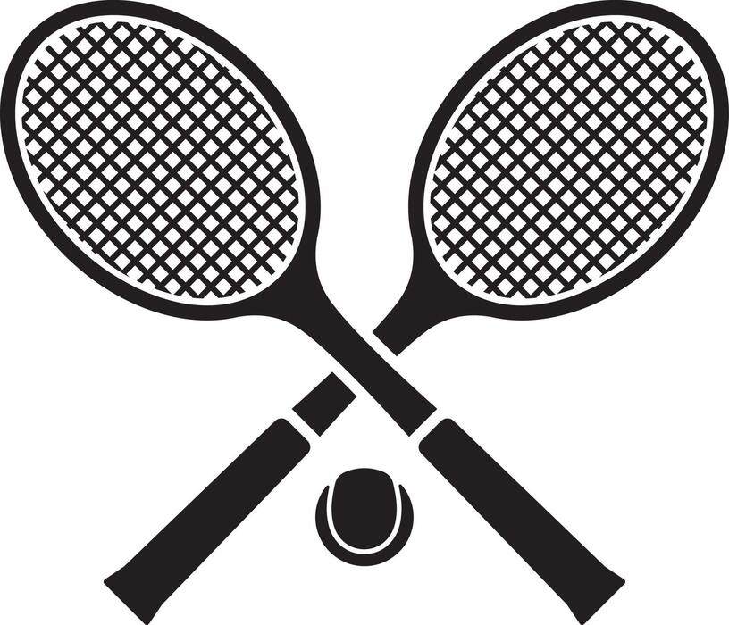 Crossed Tennis Rackets Vector Art, Icons, and Graphics for Free Download