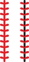 Baseball or Softball Stitches Laces vector