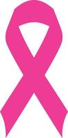 Breast cancer support ribbon vector