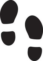 Footprint. Shoe soles print vector