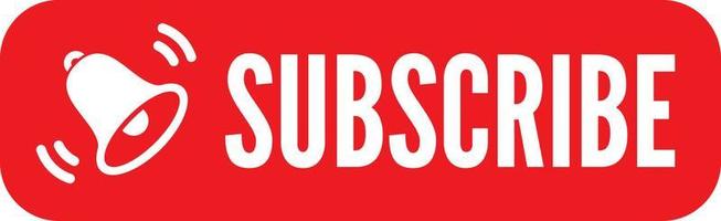 Subscribe button vector