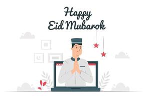 ramadan remotely with a laptop because of keeping a distance vector