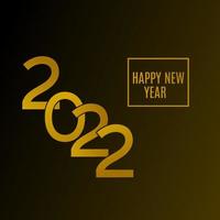 lettering happy new year 2022 vector