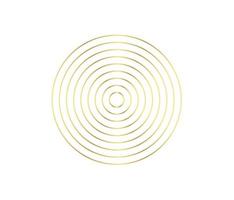 Concentric circle element. Gold luxurious color ring. Abstract  vector illustration for sound wave, golden graphic, Modern decoration for websites, posters, banners, template EPS10 vector