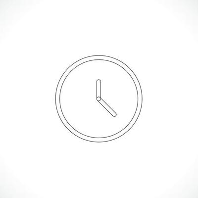 Clock icon. Clock Time symbol flat style. design web site icon, logo, app,  UI. Illustration - Vector. EPS10. 4338226 Vector Art at Vecteezy