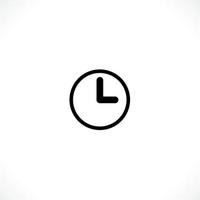 icono de reloj. estilo plano del símbolo del tiempo del reloj. diseño de icono de sitio web, logotipo, aplicación, interfaz de usuario. ilustración - vector. Eps10. vector