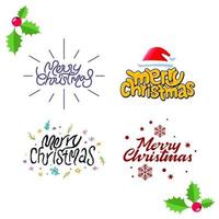 Merry Christmas text, Lettering design card template, Handwriting Alphabets,