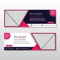 new arrival Sale banner web design template vector