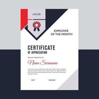 Certificate template design vector