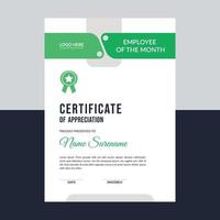 Award and professional certificate template layout vector
