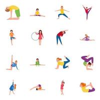 Kids Gymnastic Concepts vector