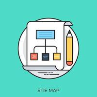 Site Map Concepts vector