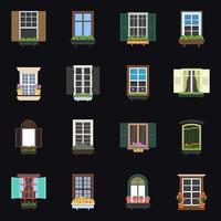 Window Shutters Elements vector