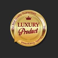 Luxury premium sale golden labels modern design vector