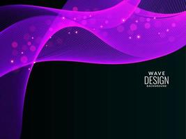 Modern blue flowing stylish wave background illustration pattern vector