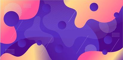 Abstract background with flat color vector