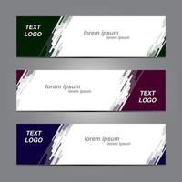 abstract and modern banner background vector