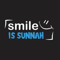 The arabic word of smile vector