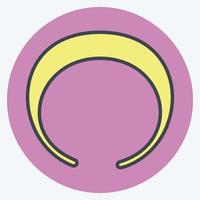 Icon Hair Band - Color Mate Style - simple illustration, good for prints , announcements, etc vector