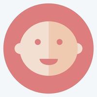 Icon Baby Boy - Flat Style - Simple illustration vector