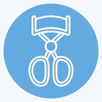 Icon Eyelash Curler - Blue Eyes Style - simple illustration, good for prints , announcements, etc vector