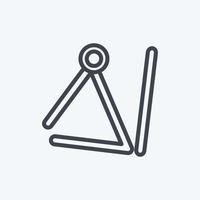 Icon Triangle - Line Style - Simple illustration, Good for Prints , Announcements, Etc vector