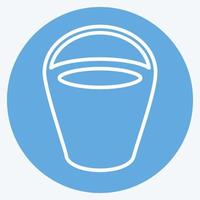 Icon Sand bucket - Blue Eyes Style - Simple illustration vector