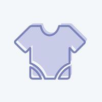 camisa de bebé icono - estilo de dos tonos - ilustración simple vector