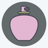 icon perfume 1 - color mate style - ilustración simple, buena para impresiones, anuncios, etc. vector