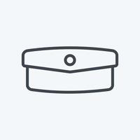 Icon Hand Clutch - Line Style - simple illustration, good for prints , announcements, etc vector