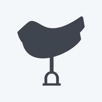 Icon Saddle - Glyph Style - Simple illustration, Good for Prints , Announcements, Etc vector