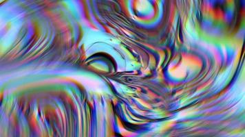 Abstract multicolored iridescent rainbow background video