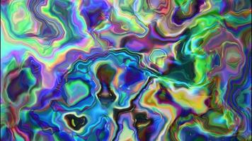 Fondo de neón iridiscente con textura abstracta con burbujas video
