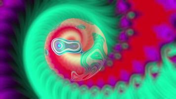 Fondo de neón de fantasía fractal abstracto video