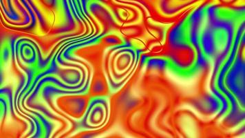 Fondo líquido multicolor abstracto con burbujas video