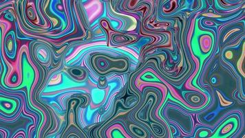 Abstract textured multicolored liquid background with bubbles video