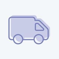 Icon Toy Truck - Two Tone Style - Simple illustration vector