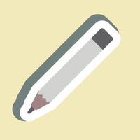 Sticker Eye pencils - simple illustration, good for prints , announcements, etc vector