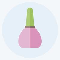 icono de color de uñas - estilo plano - ilustración simple, bueno para impresiones, anuncios, etc. vector