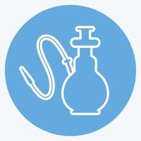 icono de cachimba - estilo ojos azules - ilustración simple vector