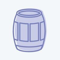 Icon Barrel - Two Tone Style - Simple illustration, Good for Prints , Announcements, Etc vector