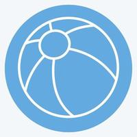 bola de icono - estilo de ojos azules - ilustración simple vector