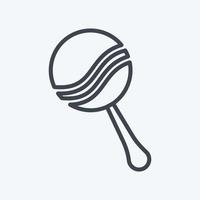 Icon Shaker Toy 3 - Line Style - Simple illustration vector