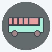 Icon Toy Bus - Color Mate Style - Simple illustration vector