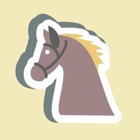 Sticker Horse Simple illustration, Good for Prints , Announcements, Etc vector