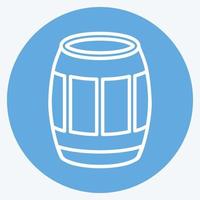 Icon Barrel - Blue Eyes Style - Simple illustration, Good for Prints , Announcements, Etc vector