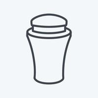 Icon Cream Bottle - Line Style - simple illustration, good for prints , announcements, etc vector