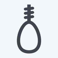 Icon Noose - Glyph Style - Simple illustration, Good for Prints , Announcements, Etc vector