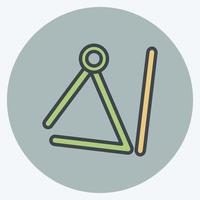 Icon Triangle - Color Mate Style - Simple illustration, Good for Prints , Announcements, Etc vector